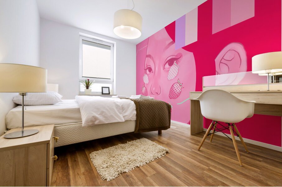 Strawberry Tears Mural print