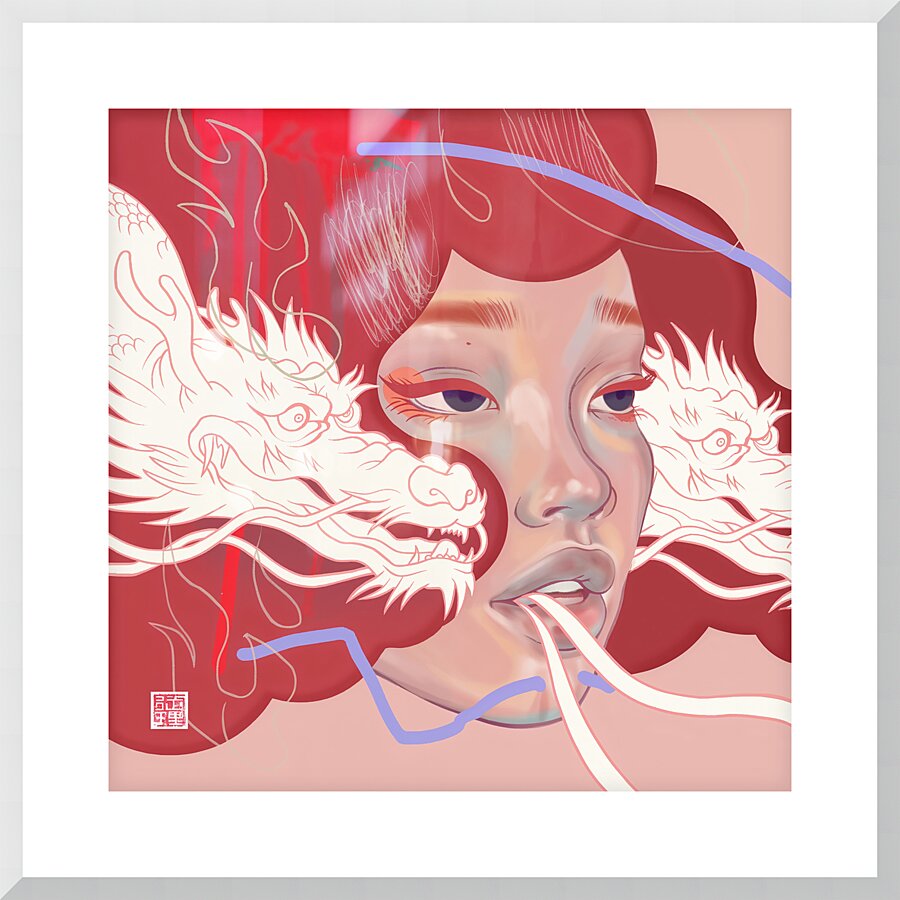 Tatsu Udon Picture Frame print