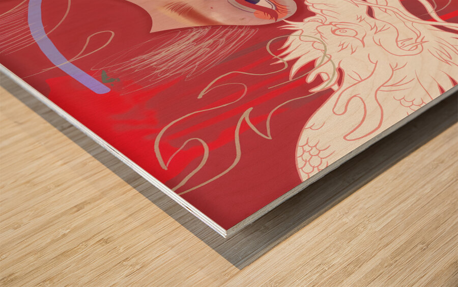 Tatsu Udon Wood print