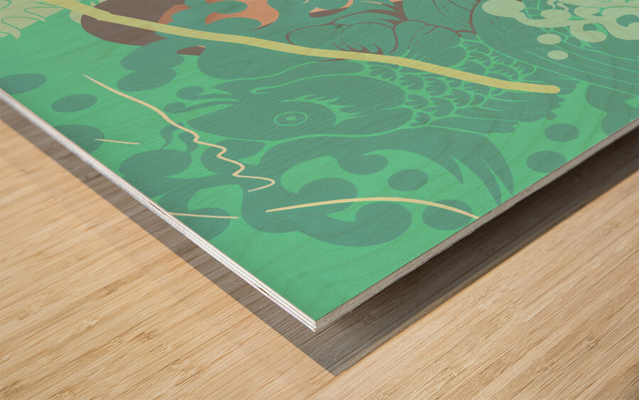 Kiwametsuki Banzui Chobe Wood print