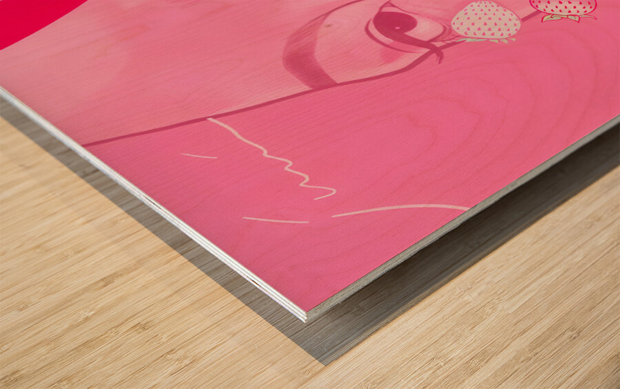 Strawberry Tears Wood print